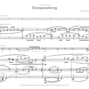 <b><i>Sleepwalking<br></b></i>for soprano & piano