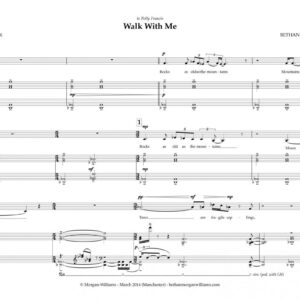 <b><i>Walk With Me<br></b></i>for mezzo-soprano & piano